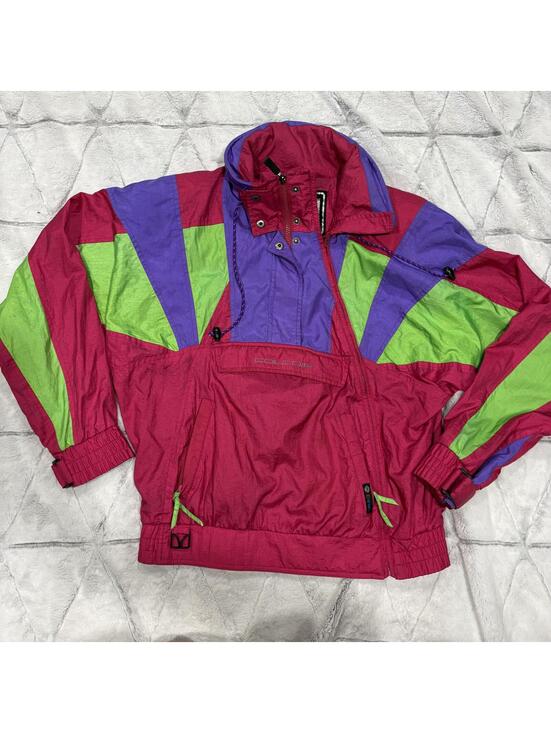 Other - Couloir Retro Vintage Colorful Windbreaker Jacket Womens Large Nylon Vintage 90s